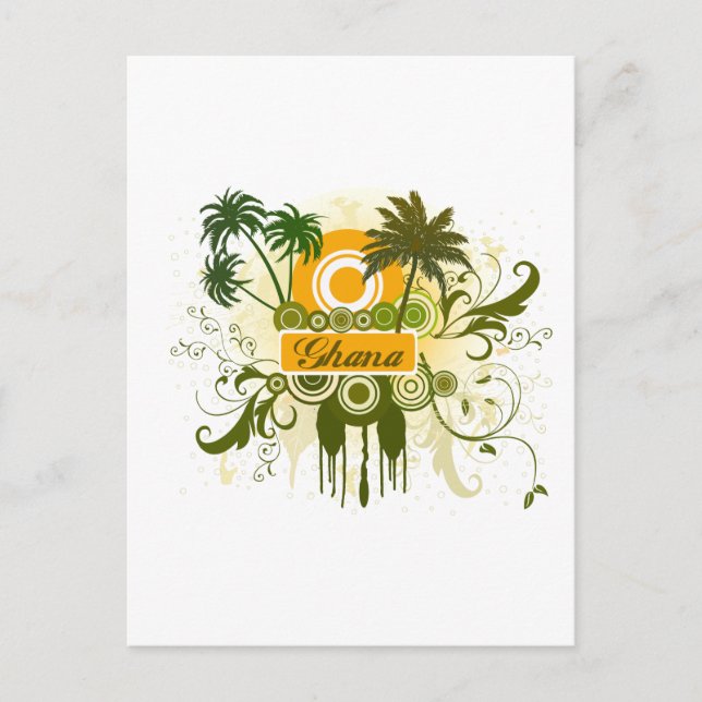 Postal Palm Tree Ghana (Anverso)