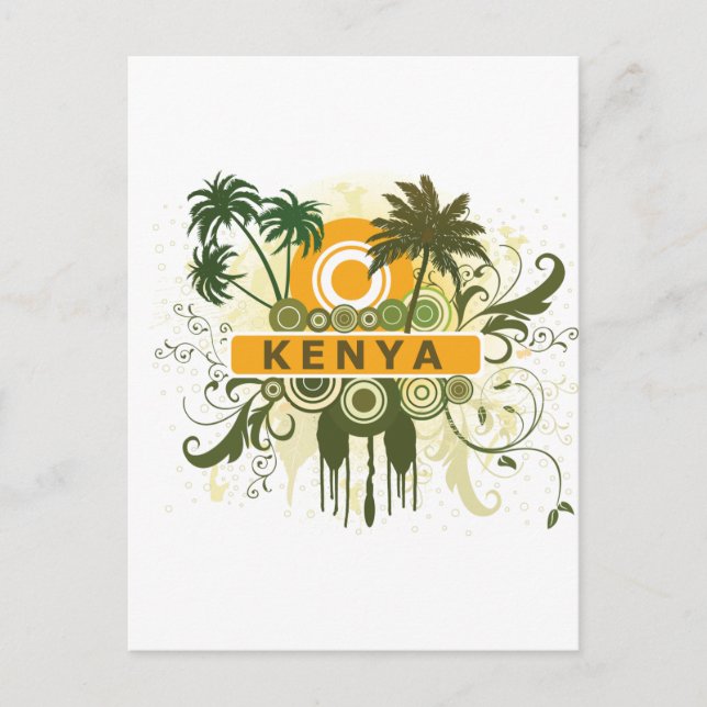 Postal Palm Tree Kenya (Anverso)