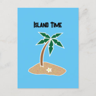 Postal Palm Tree Tropical Island Fun Beach Travel Persona