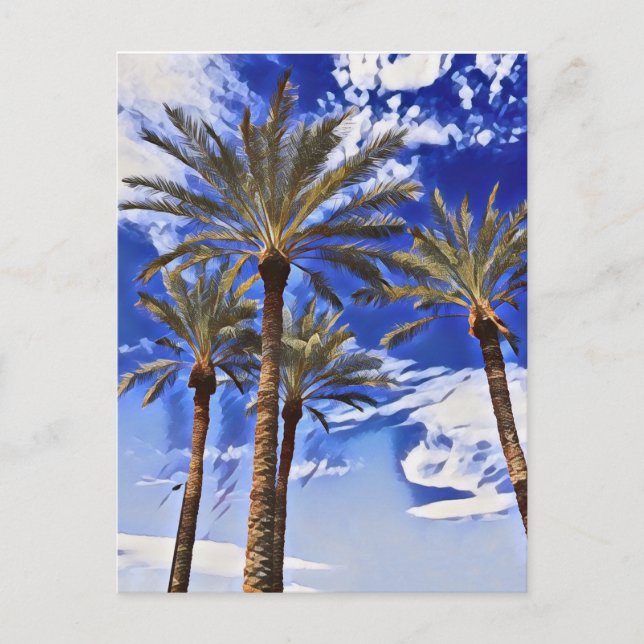 Postal Palm Trees Altos (Anverso)