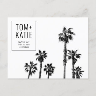 Postal Palm Trees California Wedding Save the Date