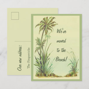 Postal Palm Trees de época que hemos trasladado a la play