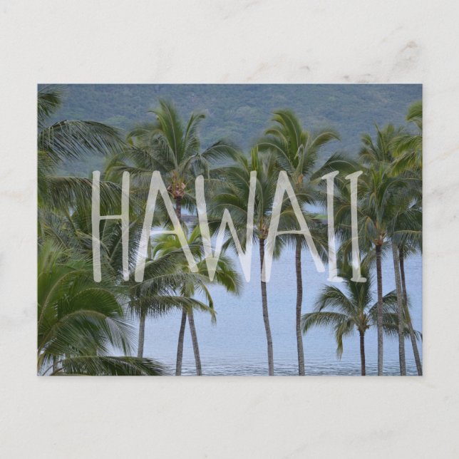 Postal Palm Trees de Hawaii (Anverso)