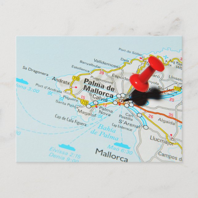 Postal Palma de Mallorca, España (Anverso)