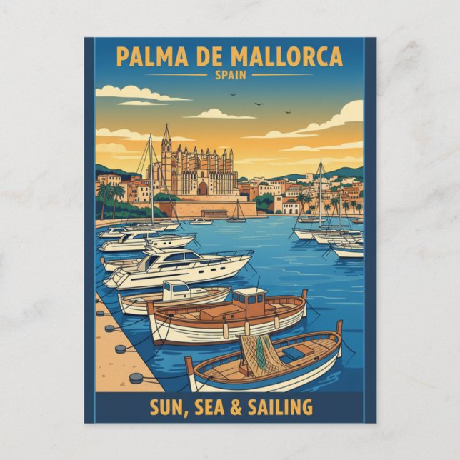 Postal  Palma de Mallorca España Vacaciones (Anverso)