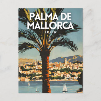 Postal Palma De Mallorca Nostálgico España Viaje Retro