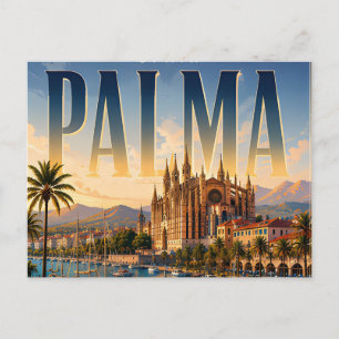 Postal 🌴 Palma Estilo Moderno de Ciudad Costera 🌴