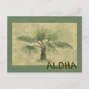 Postal Palmas ALOHA Postcard