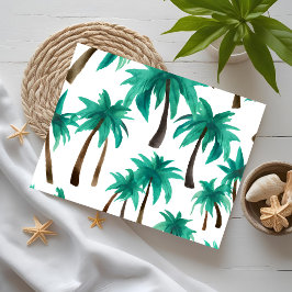 Postal Palmera Acuarela Moderna Simple