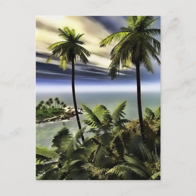 Postal palmeras (Anverso)