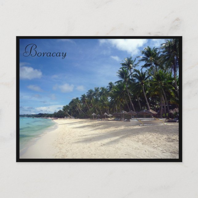 Postal palmeras boracay beach (Anverso)