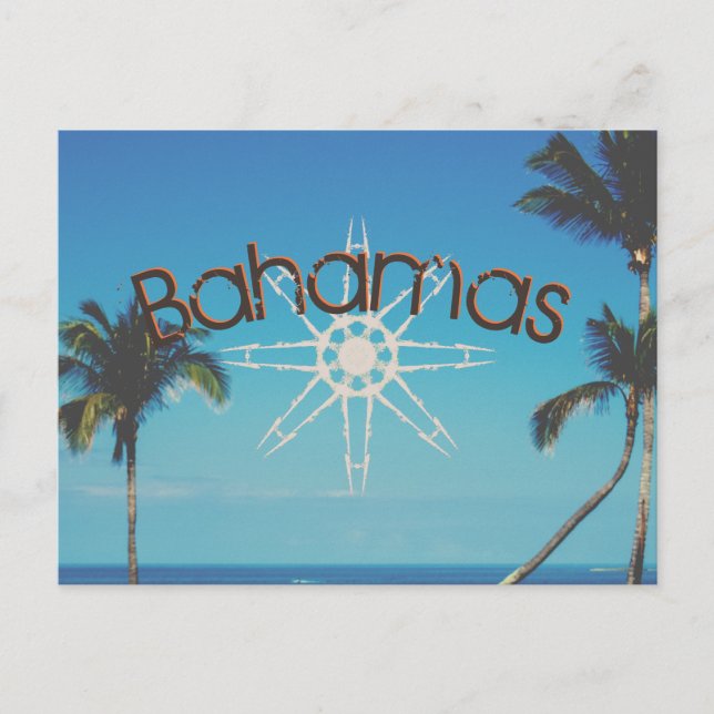 Postal Palmeras Cerca Del Océano (Anverso)