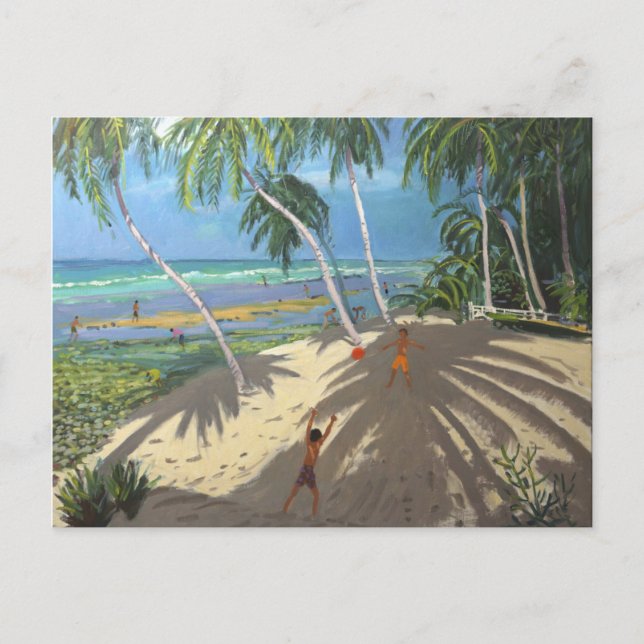 Postal Palmeras Clovelly beach Barbados 2013 (Anverso)