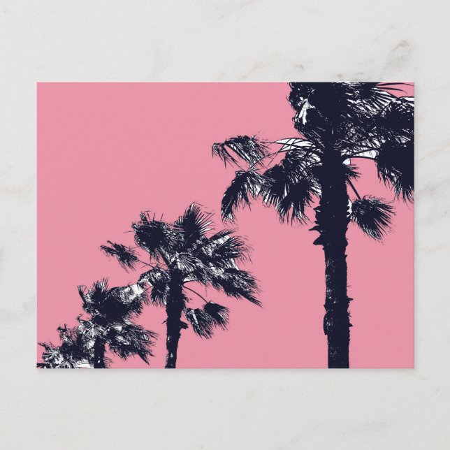 Postal Palmeras de época (Anverso)