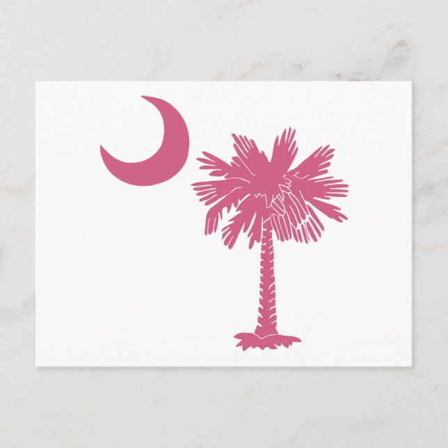 Postal Palmetto rosa Moon (Anverso)