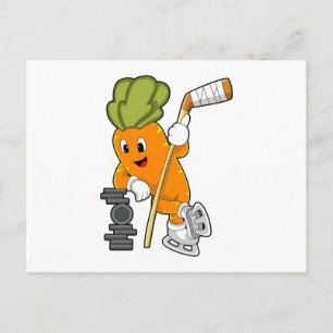 Postal Palo de hockey sobre hielo vegano