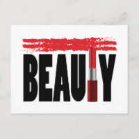 Palo de labios para tipografía de belleza