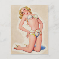 Paloma de pulpa en pinup de bikini