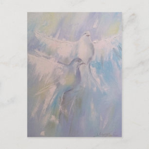 Postal palomas de la paz