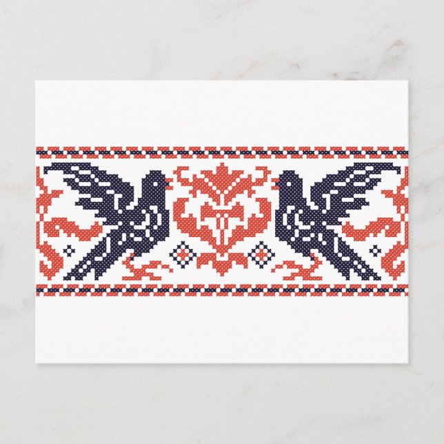 Postal Palomas de pareja (Anverso)