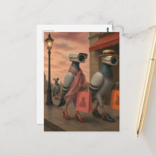 Postal palomas surrealistas que se convirtieron en espías