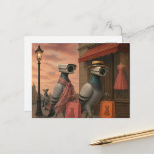 Postal palomas surrealistas que se convirtieron en espías