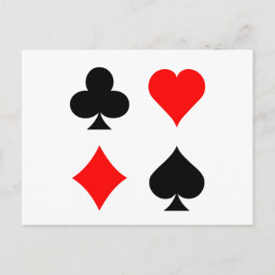 Postal Palos de Blackjack / Cartas de Póquer: Arte Vector
