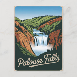 Postal Palouse Falls Vintage