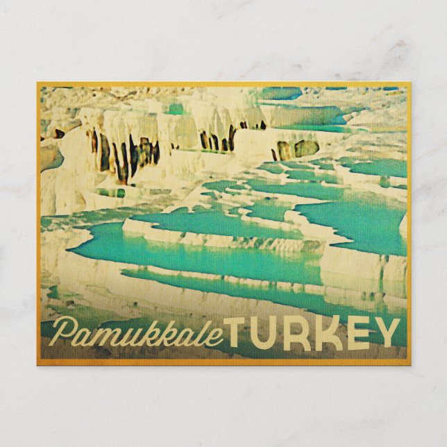 Postal Pamukkale Turquía (Anverso)