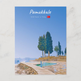 Postal Pamukkale, Turquía - Piscinas Térmicas
