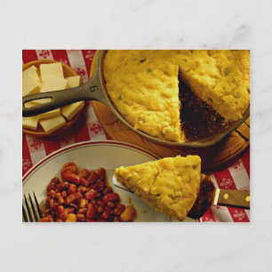 Postal Pan de maíz, frijoles