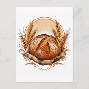 Postal Pan de masa madre artesanal panadero tradicional r