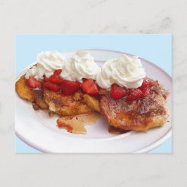 Postal Pan Dulce Con Fresas Y Crema
