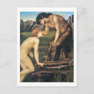 Postal Pan y Psique - Edward Burne-Jones