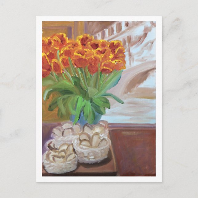POSTAL PAN Y TULIPS EN PARÍS (Anverso)