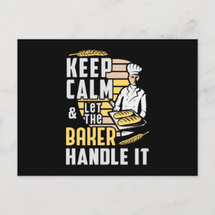 Postal Panadería Baker Bake Mantén Tranquila Idea De Rega
