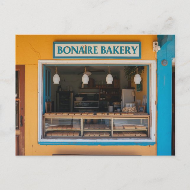 Postal panadería Bonaire (Anverso)
