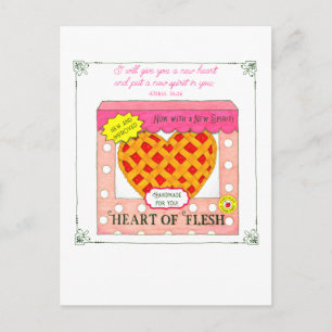 Postal Panadería Corazón de Carne Día de San Valentín