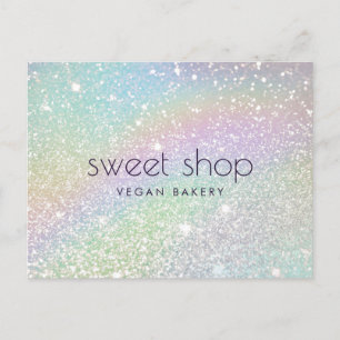 Postal Panadería de Brillo Holográfico, Dulces