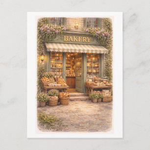 Postal Panadería de estilo vintage