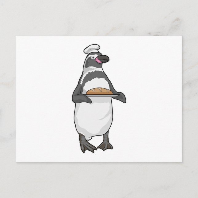 Postal Panadería de pingüinos Pan (Anverso)