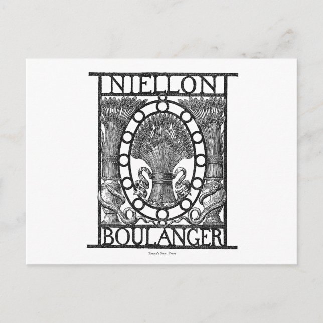 Postal Panadería Francesa Boulanger (Anverso)