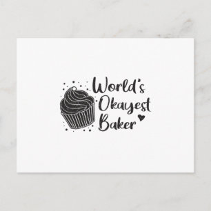 Postal Panadería Horneado Regalo divertido de pan de pan 