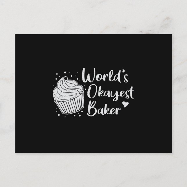 Postal Panadería Hornear Panadería Panadería Idea de rega (Anverso)