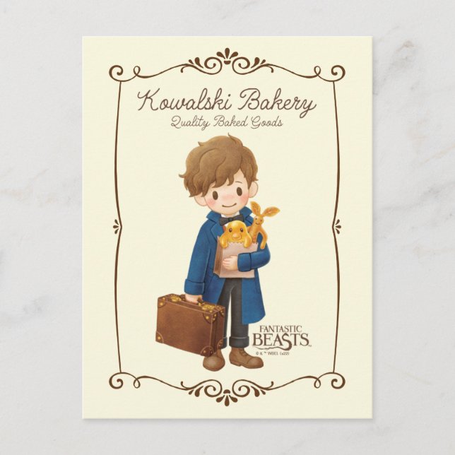 Postal Panadería Kowalski - Newt Scamander (Anverso)