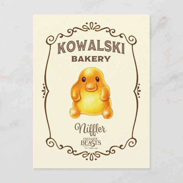 Postal Panadería Kowalski - Niffler (Anverso)