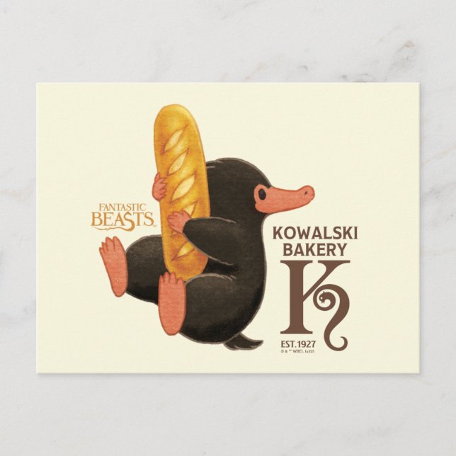 Postal Panadería Kowalski - Niffler Con Pan (Anverso)