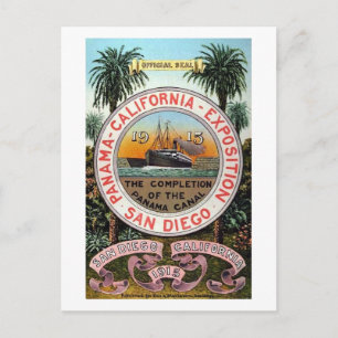 Postal Panamá Pacific Expo 1915 Vintage