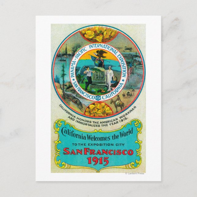 Postal Panamá Pacific International Expo 2 (Anverso)