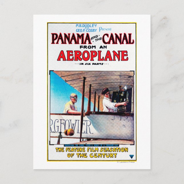 Postal Panamá y el Poster promocional de la película del  (Anverso)